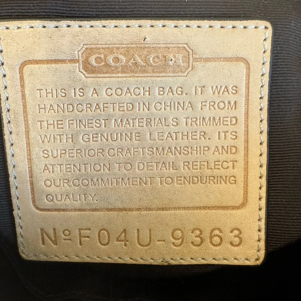 Coach Brown and Tan Shoulder Bag - Picture 10 of 13